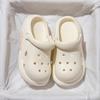 Calçados Croc para Gestantes Verão Feminino Antiderrapante Solado Grosso 2025 Novas Sandálias Chinelos de Praia Femininos Verão Feminino
