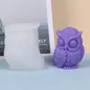 Molde de Silicona para Velas Aromáticas con Forma de Panda Rojo, Búho, Gato y Rana, Molde para Pastel de Mousse