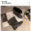 Botines arrugados estilo vintage para primavera y verano, botines negros suaves para niñas, nuevo estilo callejero de ballet para mujer con lazo, retro