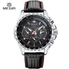 Dropshipping Relógio Masculino Megir Relógio Esportivo Falso Três Olhos Luminoso Relógio de Pulso Masculino 1010g Mostrador Grande