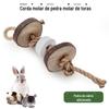 Coelho molar molar de madeira pedra mordida corda pet Totoro hamster cálcio leite moagem vara papagaio boca corda suprimentos