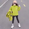 Chaqueta 3 en 1 a prueba de viento e impermeable para niñas, nuevo estilo 2026, para niños mayores, ropa para exteriores, conjunto de dos piezas moderno y casual