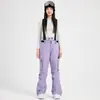 Pantalones de Snowboard de Moda para Mujer Doble Cortavientos Impermeables Cálidos Tallas Grandes Resistentes al Desgaste Pantalones de Esquí para Hombre