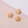 Contas Espaçadoras Antigas Banhadas a Ouro Persimmon Lótus Nebulosa para DIY Pulseira Colar Joias Pingente Contas Soltas Acessórios