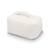 Bolsa de cosméticos de grande capacidade, estilo Ins, camada dupla, bolsa de armazenamento de cosméticos, couro PU, bolsa de lavagem de viagem portátil, bolsa de travesseiro