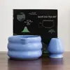 Set de Té Matcha Estilo Japonés Transfronterizo Traje Color Matcha con Tarro para Polvo de Té Amazon Tazón Matcha con Boca Caja de Regalo