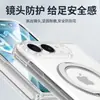 Adecuado para funda de teléfono Apple iPhone Duo, película de cobertura total, soporte giratorio integrado, adsorción magnética, protección UV de alta transparencia