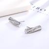 Novos Brincos de Argola Twist de Uma Palavra Estilo Celin Francês Europeu e Americano Brincos Simples de Moda com Brilho Brilhante Brincos de Diamante para Mulheres
