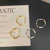 Brincos Mobius Torcidos Geométricos Minimalistas para Mulheres, Simples e Únicos Estilo Hip-Hop Novos Ear Cuffs Brincos da Moda