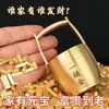 Cubos Dorados de Latón con Caracteres Grabados para Atraer Riqueza, un Cubo de Riqueza, un Pequeño Cubo de Riqueza, Adornos Creativos para Escritorio al por Mayor