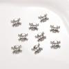 Halloween diy acessórios nail art liga jóias vento escuro aranha crânio morcego cruz nail art ornamentos de diamante