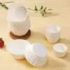Cápsulas de Papel para Pasteles de Luna Nevada de Grado Alimenticio Desechables para Uso Doméstico Papel a Prueba de Aceite para Moldes de Pastel Tazas para Muffins Molde Resistente a Altas Temperaturas