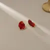 Aretes Irregulares Ovalados de Aceite de Aguja Plateada, Simples y Elegantes, Sensación de Alta Gama, Lujo Ligero, Nicho, Elegantes Accesorios para Orejas al por Mayor