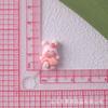 Mini conejo jardín de fresas diy pasta para uñas material pegamento en crema accesorios hechos a mano casa de fresa de resina