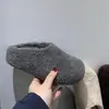Nuevas Pantuflas de Verano 2026, Punta Redonda, Felpa Negra, Suela Suave, Cómodas, Antideslizantes, Resistentes al Desgaste, para el Hogar, Interior, Exterior, sin Cierre