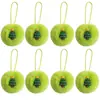 Bola de pelo sintético de conejo verde 6cm Adorno de Navidad Accesorio de decoración para árbol de Navidad DIY Nuevo modelo transfronterizo
