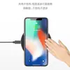 Cargador Inalámbrico de Escritorio de 15W Adecuado para Teléfonos Android y Apple, Carga Rápida Ultradelgada, Carga Inalámbrica Portátil de Aleación de Aluminio