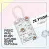 Porta-Cartão Transparente Deslizante Desenho Animado Anti-Perda Cartão de Campus Porta-Cartão de Água Cordão para Pescoço Capa Protetora para Crachá de Trabalho Lanyard Estilo Fofo