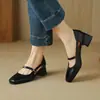 Nuevas Sandalias Británicas Dedo Retro Sandalias Romanas Zapatos de Tacón Medio Grueso Talla 31-43 Deseo Zapatos de Comercio Exterior