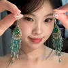 ¡Enamórate a primera vista! Pendientes con Borlas Estilo Étnico Que Realzan la Forma de Tu Rostro, Pendientes Largos Elegantes, Colgantes de Oreja de Lujo Ligero de Alta Gama