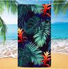 Toalla de Playa de Microfibra Doble Cara de Terciopelo Transfronteriza con Impresión Digital de Logo Personalizado, Toalla de Baño Rectangular Grande, Gruesa y Suave