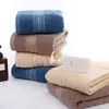 Longli Color Sólido Seda Dorada Toalla Rota Toalla Facial para Pareja Lisa Suave Absorbente Adulto Engrosada Venta al por Mayor Algodón Puro Lana