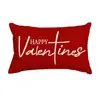 Fundas de Almohada Personalizadas para el Día de San Valentín Transfronterizas, Decoración de Atmósfera Festiva, Fundas de Cojín para Sofá del Hogar, Fundas de Cojín en Forma de Corazón para Dormitorio