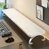 Soporte de altura ajustable para computadora de escritorio workstation para oficina en casa, estante para almacenamiento de teclado, soporte elevador para monitor