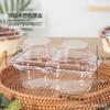 Caja de embalaje para tiramisú, caja para pastelitos de papel, caja para postre individual/doble, caja transparente para pastelería