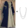 Vestido de Encaje de Manga Larga Popular Europeo y Americano 2025 Gótico Retro Medieval Ropa de Escenario para Mujer