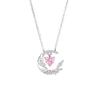 Collar Original Yu You Love para Mujer Plata de Ley Colgante en Forma de Corazón Estilo Bosque Ins Amor Alas Cadena Clavícula Regalo Día de San Valentín Chino