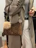 Nova Tendência Primavera/Verão 2026 Moda Popular Versátil de Luxo Bolsa de Ombro Único Estampada Exquisita Transversal Sob o Braço Bolsa Feminina