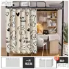 Cortinas de cama, cortinas para mesa de dormitório e cercado de cama, cortinas de dormitório, cortinas para cama de estudante, cortinas blackout para beliches inferiores e superiores
