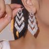 Pendientes Machica de Lujo con Diamantes de Imitación de Cristal Brillante para Mujer Moda Exquisita Pendientes de Cristal Pendientes Pendientes de Perlas
