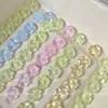 [Trébol de Cuatro Hojas] Soporte de Vidrio para Trébol con Cuentas Hecho a Mano DIY Colgante Colgante Pulsera Accesorios de Joyería Material