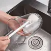 Cepillo Pequeño de Mango Largo para Lavado y Limpieza del Hogar, Cepillo de Mango Largo, Taza de Agua, Limpiador de Licuadora, Cepillo para Limpiar Grietas, Herramienta de Limpieza
