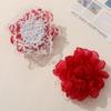 Encaje Original Organza Estéreo Borde Quemado Camelia DIY Hecho a Mano Tocado Accesorios para el Cabello Accesorios para Mujer Materiales Accesorios