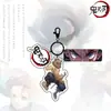 Cazador de demonios: Accesorios de Llavero Acrílico de Kimetsu No Yaiba con Tokito Muichiro, Tomioka Giyuu y Kochou Shinobu con Ojos Grabados con Láser