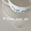 Joyería de Diseño Minimalista Estilo Coreano Estilo Ins Plata Esterlina S925 Collar de Tubo Redondo Simple Diseño Nicho Apilable con un Toque de Alta Gama