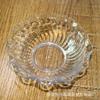 Tazón de ensalada de plástico a rayas plato pequeño para dulces tazón de ensalada transparente tazón de postre de plástico colorido plato para bocadillos de plástico