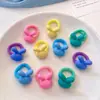 Goma para el pelo Anillo para pelo de bebé Diadema infantil que no daña el pelo Anillo de toalla para niñas Cuerda para el pelo Accesorio elástico para el pelo Color Macarrón