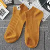 Calcetines de Algodón Puro para Hombre, Estilo Delgado de Primavera y Verano, Calcetines Cortos de Montaña Nevada, Anti-Olor, Absorbentes de Sudor, Calcetines Bajos Tipo Barco, Calcetines Deportivos Negros y Blancos