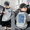 Ropa interior de forro polar a rayas y bloques de color para niños, Otoño/Invierno 2026, Estilo Nuevo para Niños Medianos a Mayores, Estilo Coreano, Camiseta Interior Cálida de Manga Larga