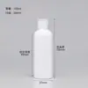 Botellas de Plástico Transparentes con Tapa abatible en stock 30 50 100ml Flexibles para Loción Cosmética Botellas Dispensadoras con Tapa de Mariposa