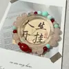 """Shannai""" Nuevo Pulsera de Cristal con Cuentas de Estilo Chino de Nicho Exquisita Pulsera Blanca de Imitación de Piedra Shoushan Estilo Nacional Elegante"""