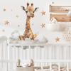 Comercio exterior jirafa nubes estrellas dormitorio sala de estar porche armario dormitorio decoración del hogar pegatinas de pared autoadhesivas lote