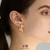 Pendientes Rectangulares Geométricos Acero Inoxidable Chapado en Oro de 18K Pendientes Elegantes Simples con Estilo Fabricantes de Pendientes Venta al Por Mayor