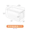 Geladeira de estilo japonês crisper com alça multi-grão jar frutas e vegetais plástico empilhável caixa de armazenamento com tampa