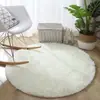 Tapete Redondo de Seda e Lã Tie-Dye Transfronteiriço Doméstico Espessado para Quarto, Tapete para Chão de Cadeira de Computador, Tapete para Sofá e Mesa de Centro de Sala de Estar