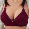 Sutiã plus size sem fio feminino respirável não magnético push up roupa íntima para mãe sem fio copo fino sutiã ajustável
